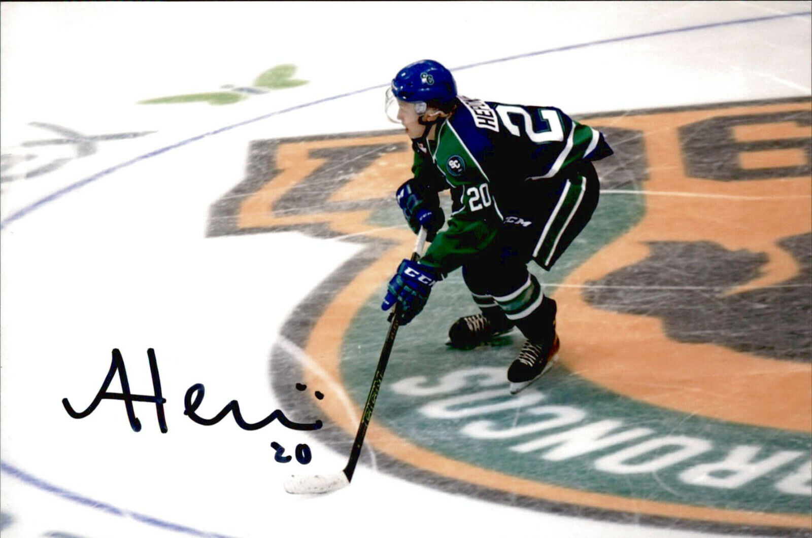 Aleksi Heponiemi SIGNED 4x6 Photo Poster painting SWIFT CURRENT BRONCOS / FLORIDA PANTHERS #2