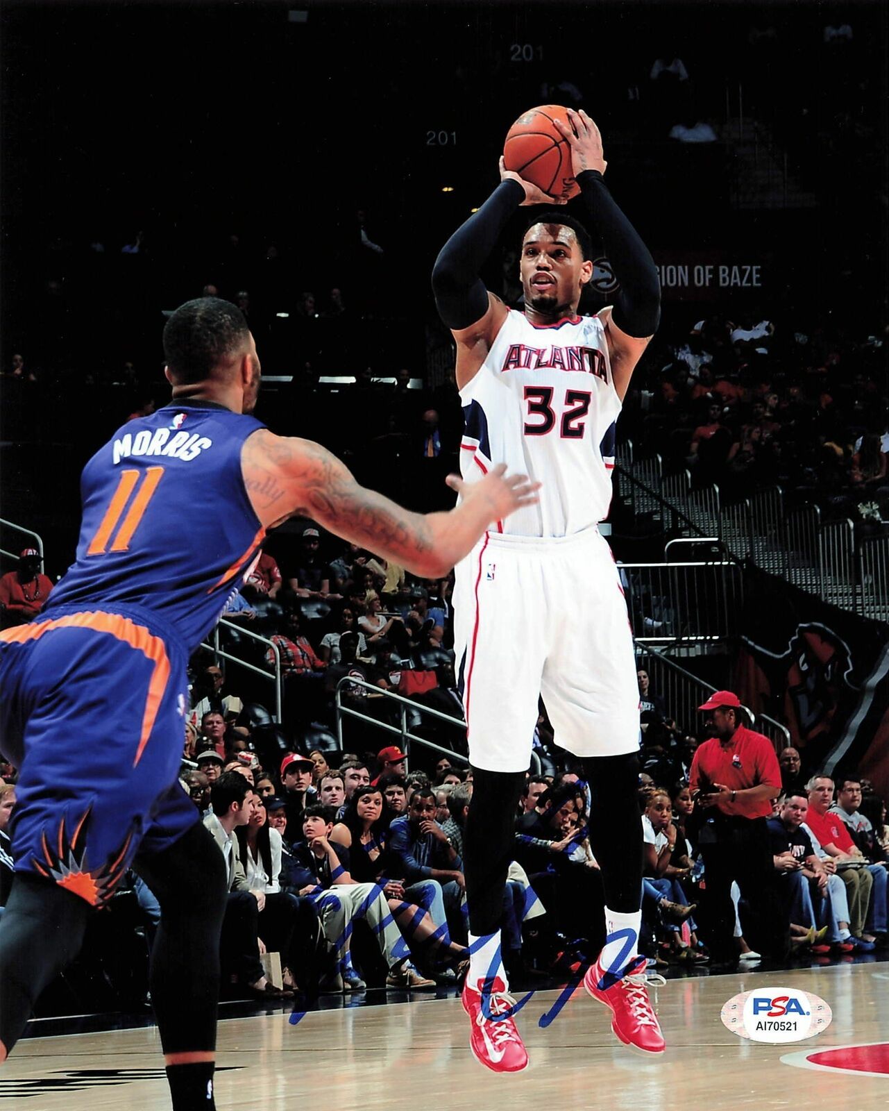 MIKE SCOTT signed 8x10 Photo Poster painting PSA/DNA Atlanta Hawks Autographed