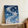 DIY Pearl Painting Star for Home Wall Decor with Frame(40x30cm)