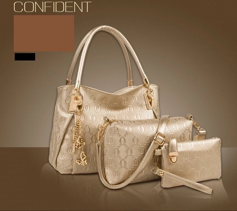 Women's Medium Summer Pu Leather Vintage Style Bag Sets