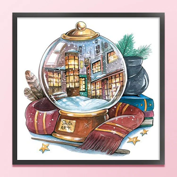 harry potter crystal ball-Full Embroidery 3 Strands 11CT Stamped Cross  Stitch-40*55cm