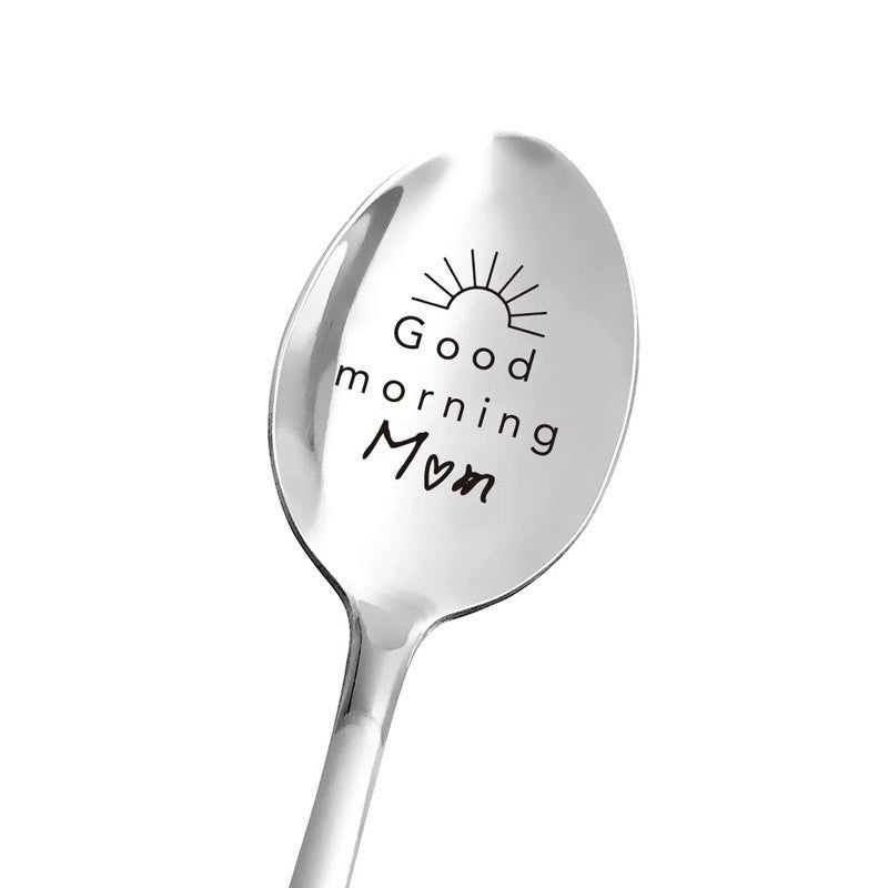 Fashion Letter Stainless Steel Spoon