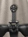 Carbon Fiber Extended Out-Front Mount Bike Computer Mount Cycling Bicycle Computer Holder for Garmin Bryton and Sports Action Camera