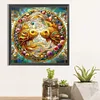 Diamond Painting -DIY Full Square Drill Stained Glass Gold Goldfish(45*45CM)