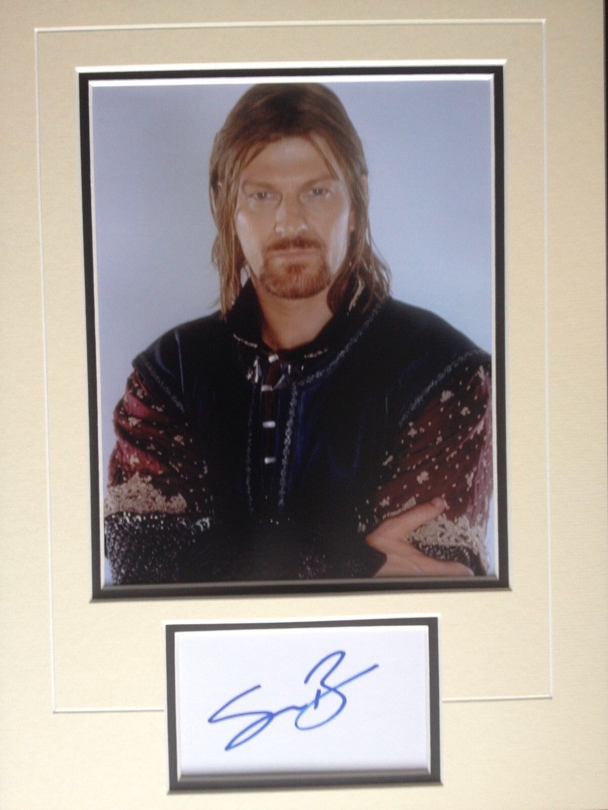 SEAN BEAN - LORD OF THE RINGS ACTOR - BRILLIANT SIGNED COLOUR Photo Poster painting DISPLAY