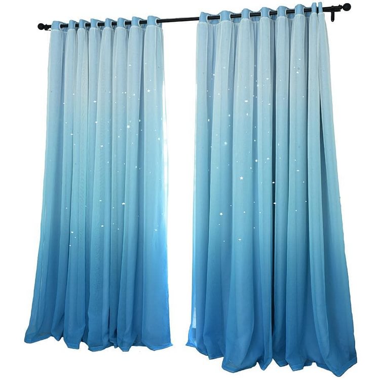 5 Colors Stary Night Ombre Curtains SP1711377