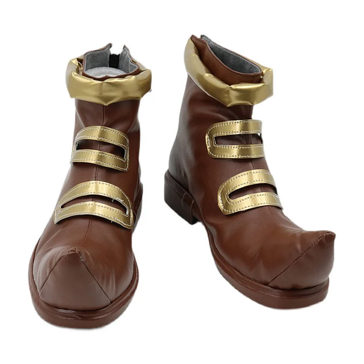 One Piece Buggy Brown Shoes Boots Cosplay Accessories Halloween Carnival Props
