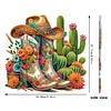 DIY Cowboy Boots And Cacti Diamond painting ornaments(Single-Sided)