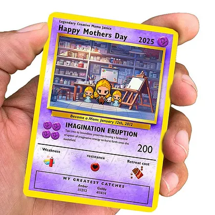 pokemon mothers day card Mother's Day Poke Metal Card