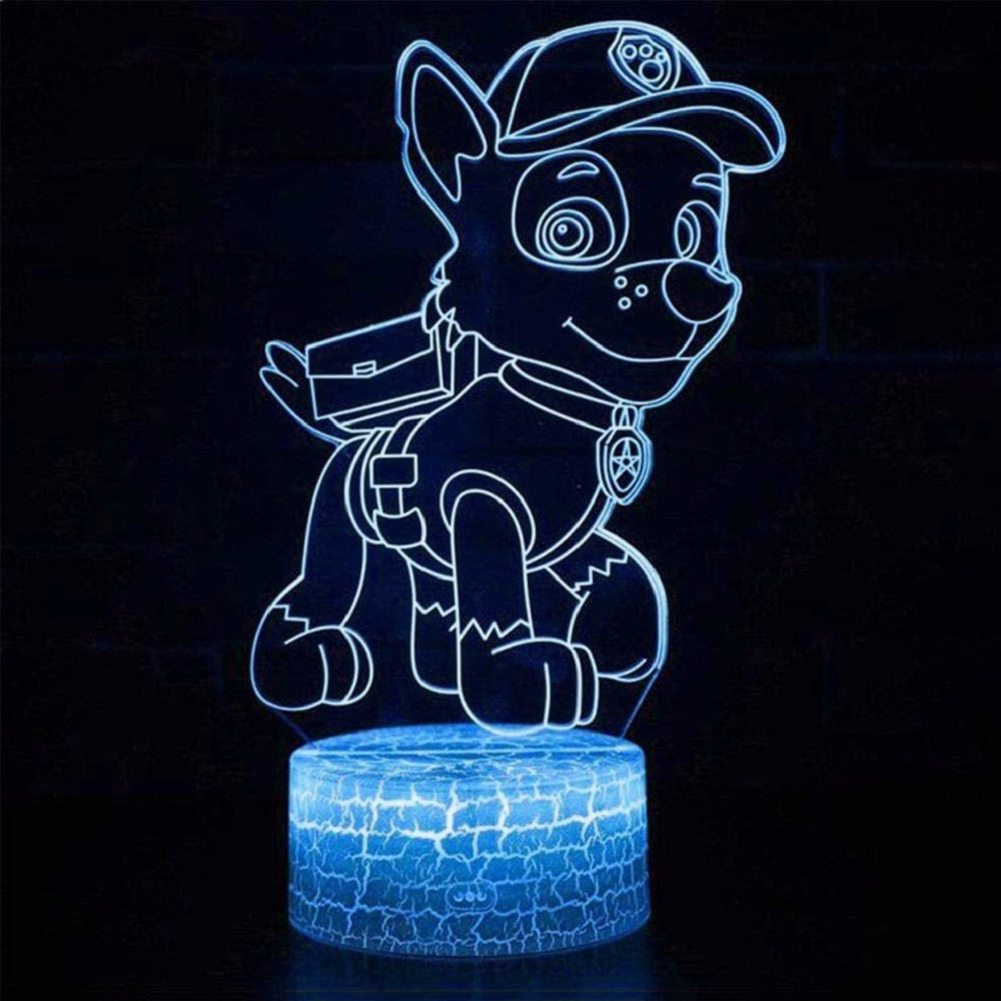 3D LED Acrylic Table Lamps Cute Cartoon Dog Bedside Light Kids Room Decor от Cesdeals WW