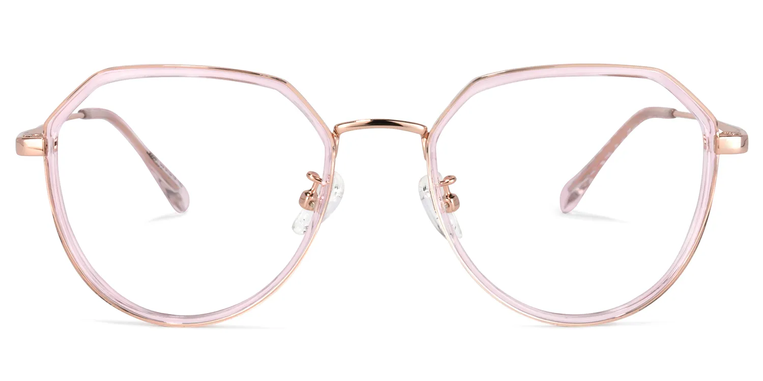 Parker Rosa Geometrisch Brille Rosa