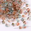 7mm Gradient Crystal Glass Cube Beads DIY Jewelry