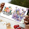 (US Only)6PCS DIY Diamond Art Greeting Cards Creative Birthday Card Kit Gifts (Butterfly)