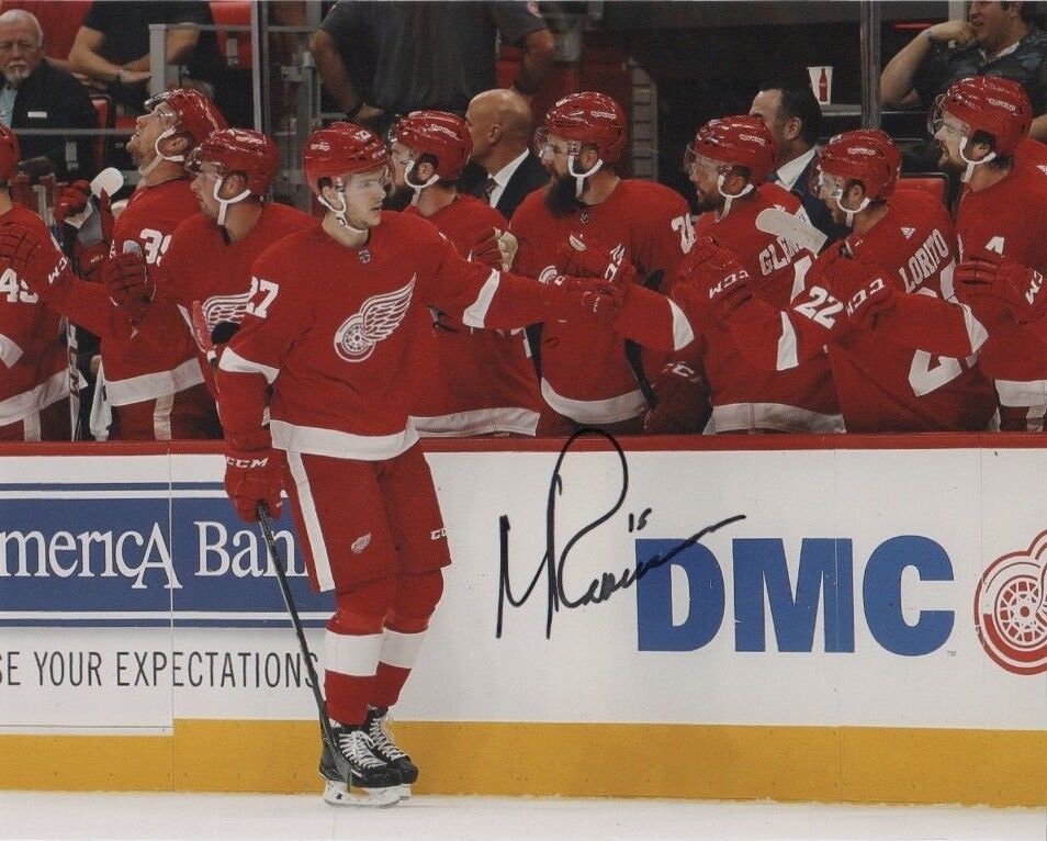 Detroit Red Wings Michael Rasmussen Autographed Signed 8x10 NHL Photo Poster painting COA A