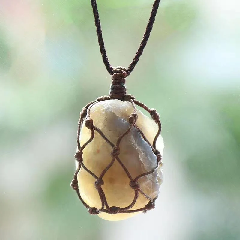 Natural crystal stone necklace 6