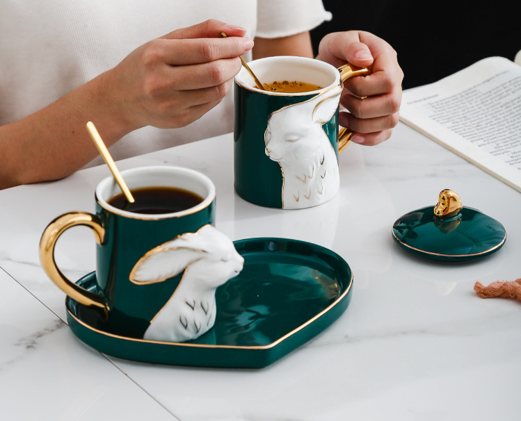 Creative Couple Ceramic Pair of Cups