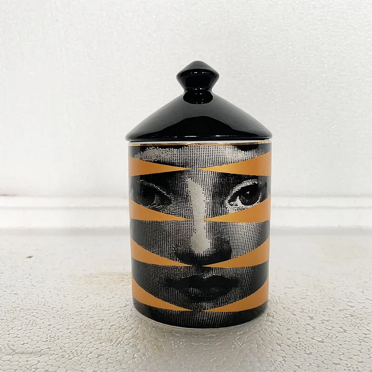 Lady Face Candle Holders Handmade Incense Candles Jar | AvasHome