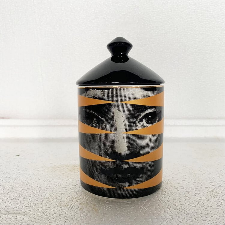 Lady Face Candle Holders Handmade Incense Candles Jar