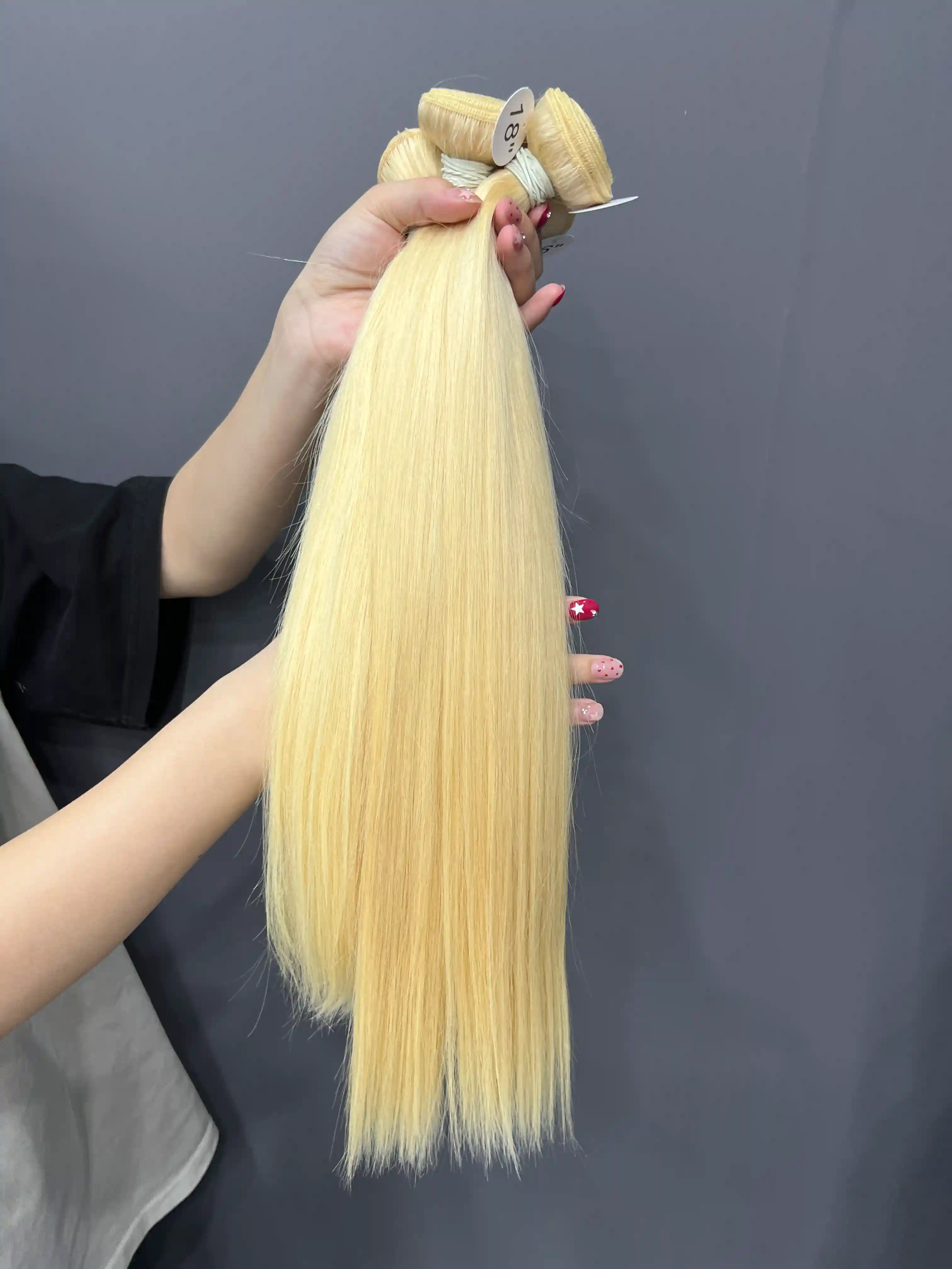 4PCS 613 Blonde Raw Hair Straight Hair Bundles 100% human hair