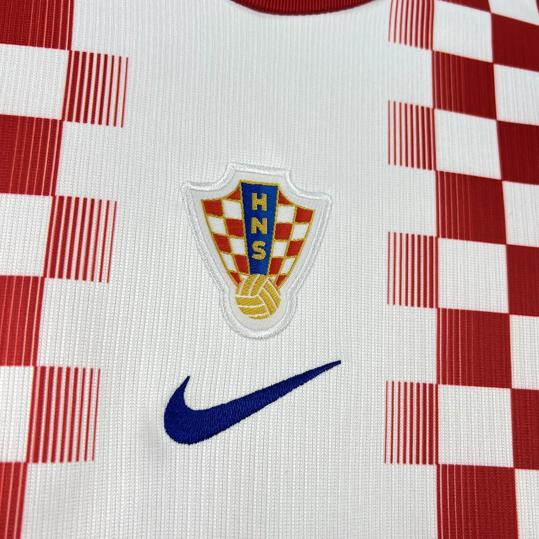 2026 Croatia Home Kids Kit Soccer Jersey Thai Quality