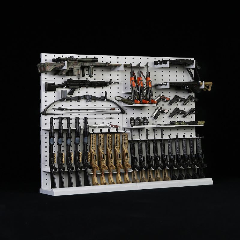 1/6 Scale Soldier Gun Shelf Scalable Assembling Rack Mounted Rifle Sniper Weapon Weapon Display Stand Military Model Accessories-aliexpress