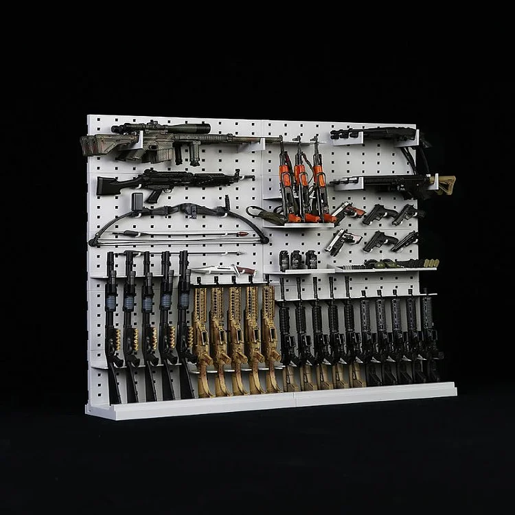 1/6 Scale Soldier Gun Shelf Scalable Assembling Rack Mounted Rifle Sniper Weapon Weapon Display Stand Military Model Accessories-aliexpress