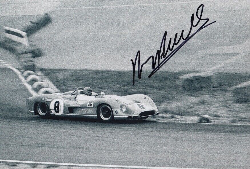 Henri Pescarolo Hand Signed 12x8 Photo Poster painting Le Mans Autograph Matra Sports