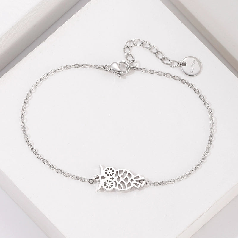 Minimalist Geometric Stainless Steel Plating Inlay Artificial Pearls Bracelets