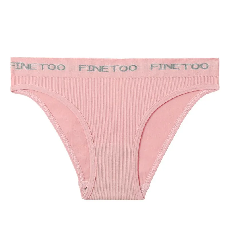 FINETOO Seamless Bra Set Women Deep V Tops Fashion Letter Panties M-XL Ladies Underwear Suit Tube Top Female Briefs Lingerie Set