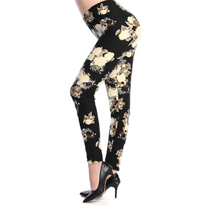 Women Sporting Pants Push Up Workout Trousers Woman Print Sexy Leggings Fitness Leggins High Waist Jeggings Elastic