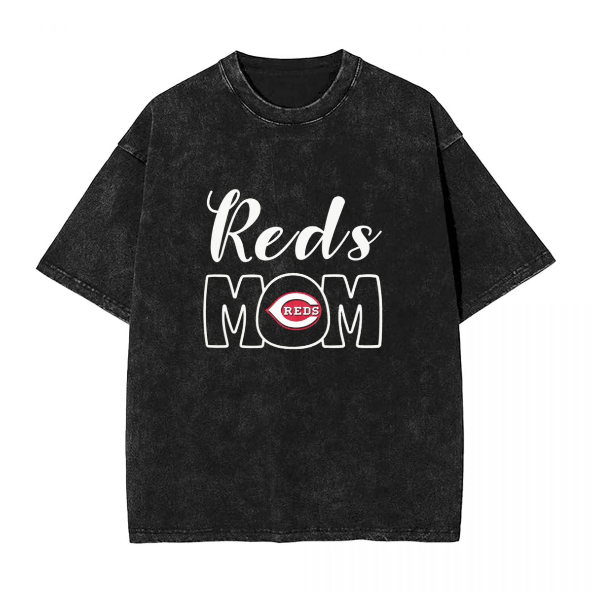 Cincinnati Reds Mom Men's Vintage Oversized T-Shirts