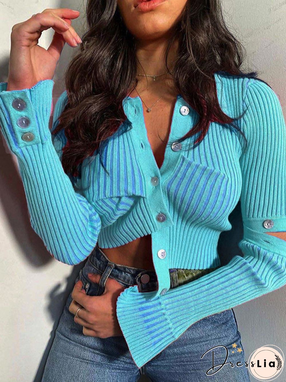 Artsu Cute Pink Kinited Cropped Top Women Y2K Ruched Crop Top Long Sleeve Camisole Top Winter Party Club Vintage