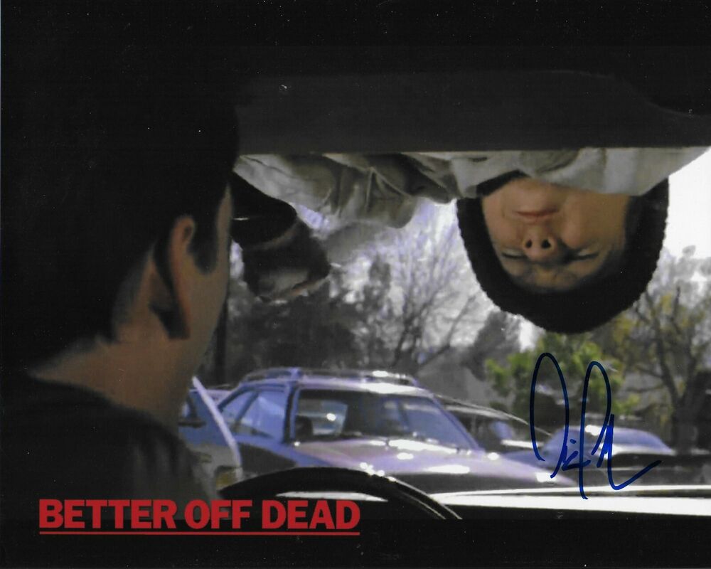 Demian Slade Better Off Dead Original Autographed 8X10 Photo Poster painting #5