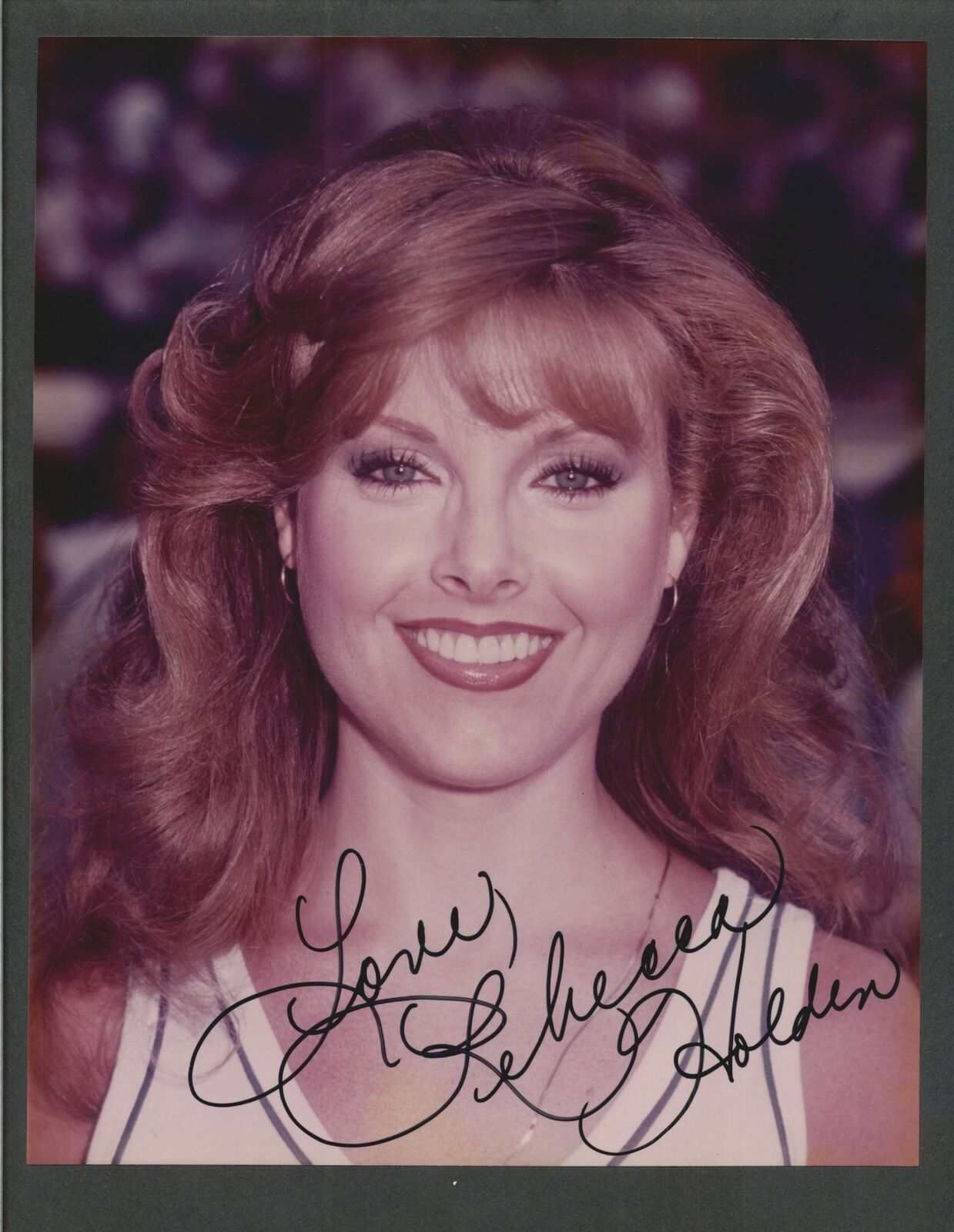 Rebecca Holden - Signed Autograph Color 8x10 Photo Poster painting - Knight Rider