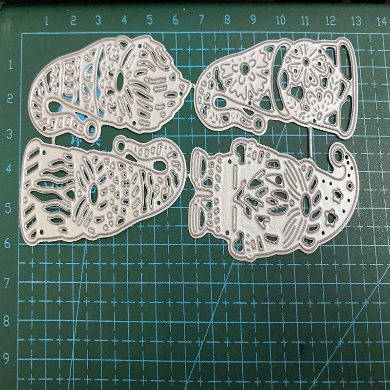 4pcs Christmas Cute Santa Metal Cutting Dies For DIY Scrapbook Cutting Die Paper Cards Embossed Decorative Craft Die Cut New