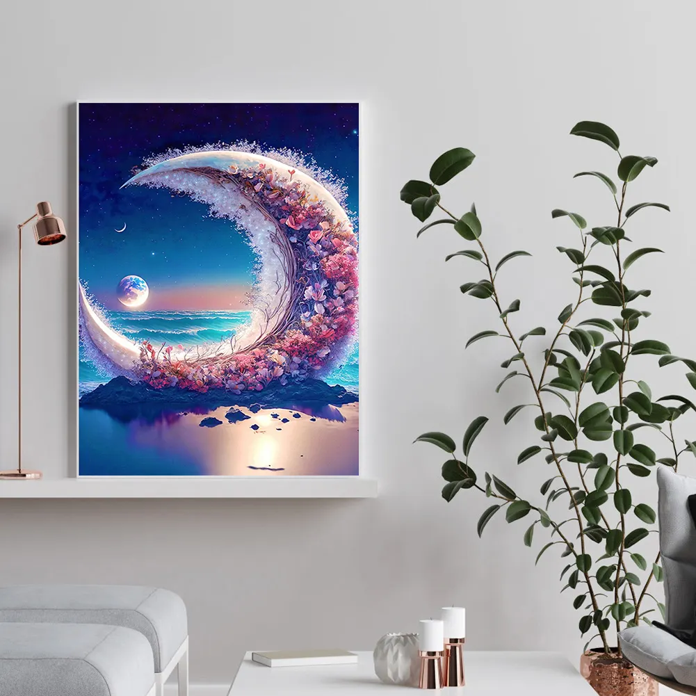 DIY Paint By Number 40*50cm - Flowers On The Sea