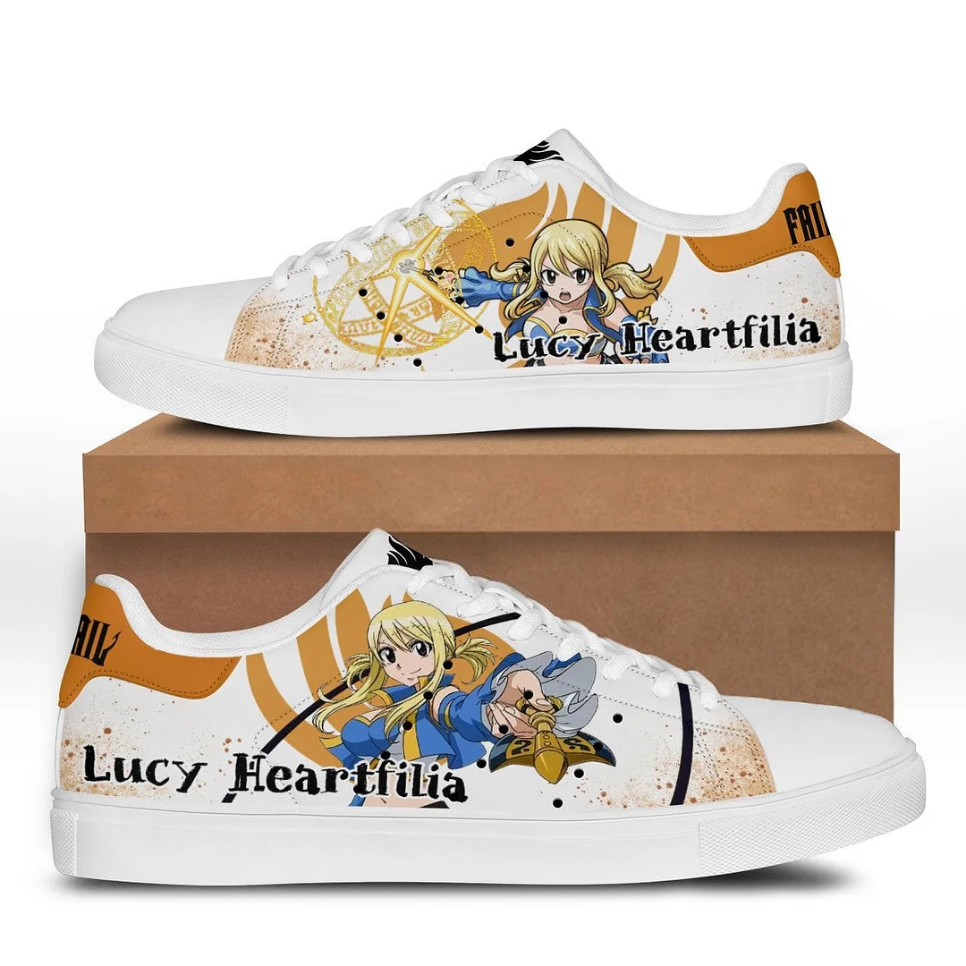 Kingofallstore - Kingofallstore - Fairy Tail Lucy Heartfilia Skate Sneakers Custom Anime Shoes