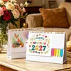 Animal DIY 12-Month Diamond Art Desk Calendar Creative Design