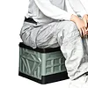 Folding Collapsible Toilet for Adults & Kids Emergency Toilet with Lid & Reusable for Camping Travel Outdoor Car RV & Emergency Use