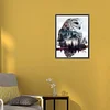 Peinture ronde de diamant de forage de hibou-30*40cm