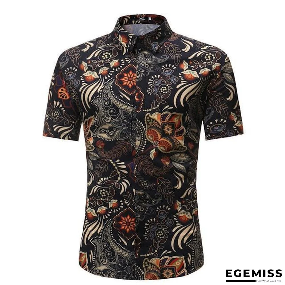 Men Fashion Style Short Sleeve Hawaiian Shirt | EGEMISS