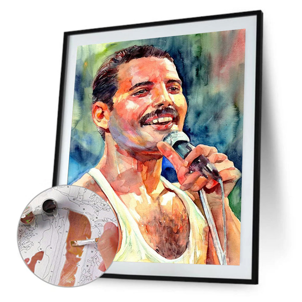 Freddie Mercury-Paint by Numbers 40*50cm
