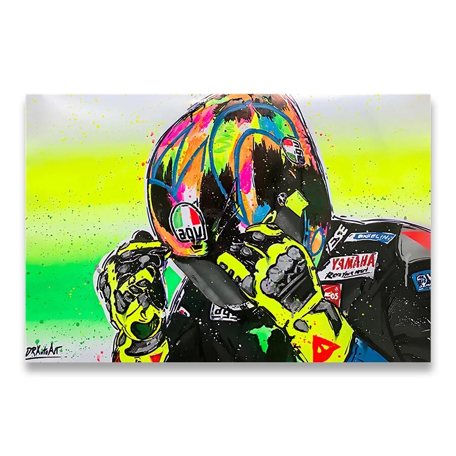 Abstract Oil Prints Poster Motorcycle Canvas Painting Posters Print Cuadros Wall Art Picture for Living Room Home Decoration