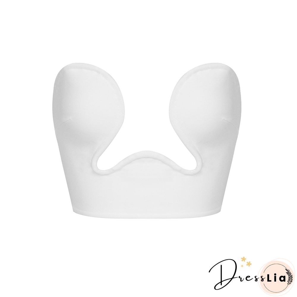 Women Summer Fashion Solid Nude Sexy Strapless Backless Black White Camis Tops Celebrity Designer Fashion High Street Top