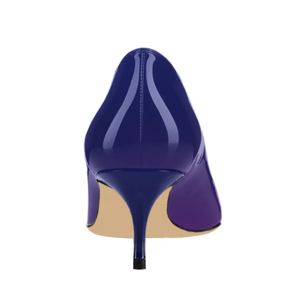 2.36" Kitten Heels Gradient Color Summer Daily Pumps-vocosishoes