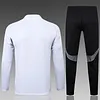 2025/2026 Real Madrid Half-Pull Training Suit White Football Shirt 1:1 Thai Quality