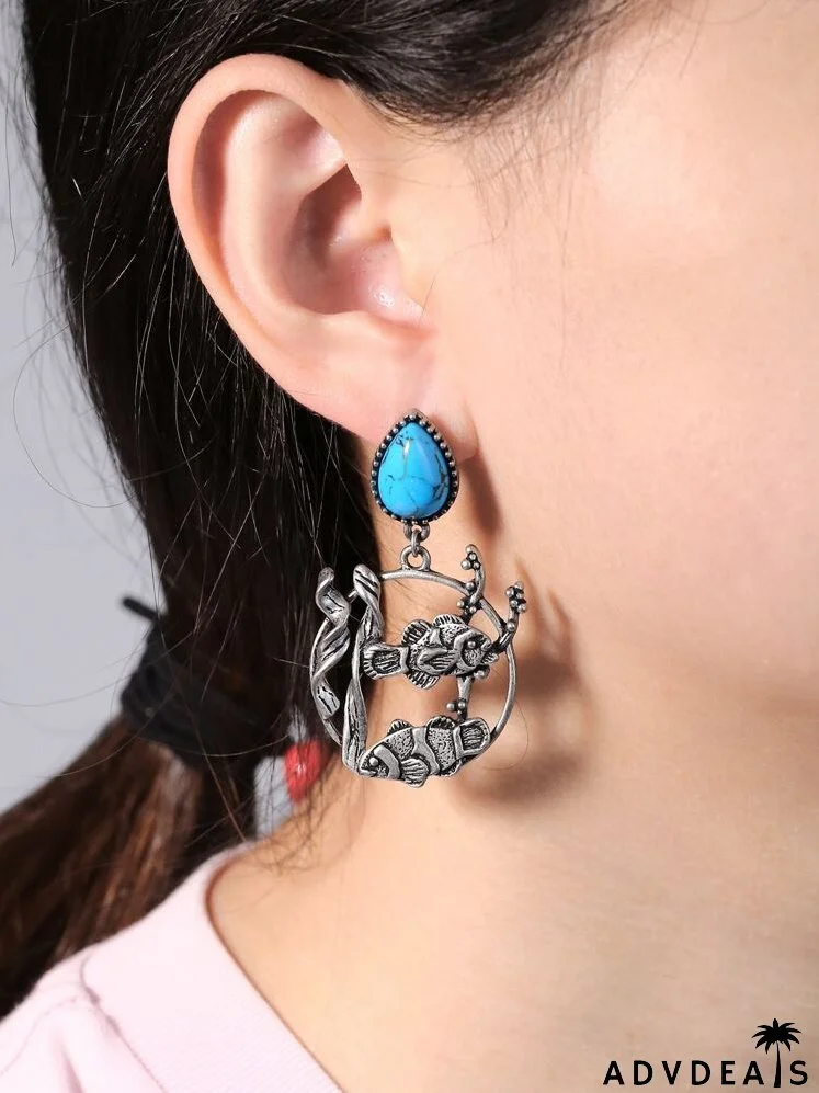 Fish Decor Drop Earrings