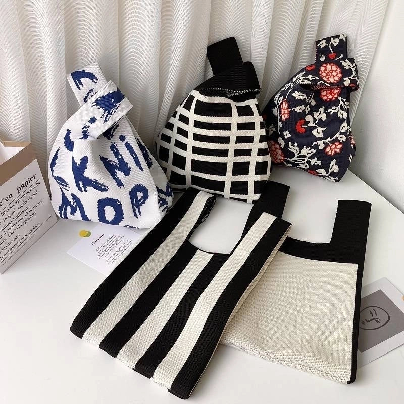 Korean Style Spring And Summer New Arrival Women’s Bag Handbag Bag Fashionable Simple Niche Knitted Bag Vesel Bag Crossbody Bag