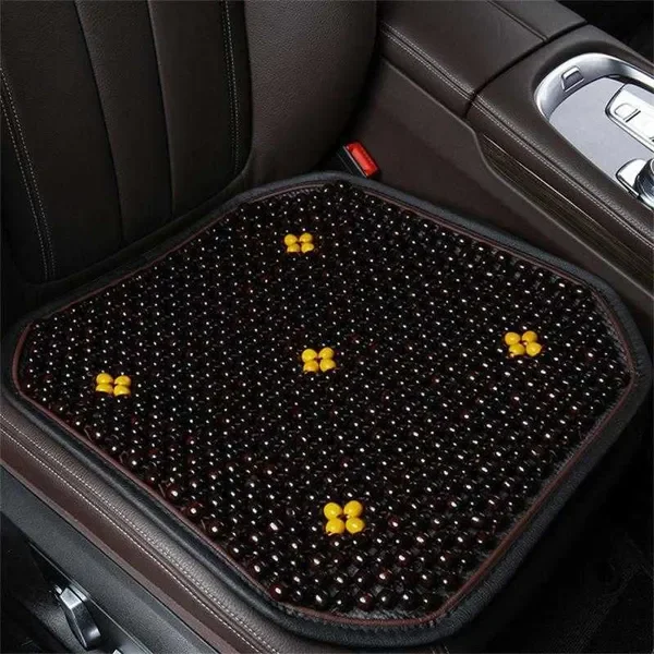 New 1pcs Cover Ventilated Durable Auto Parts Summer Wood Car Front Wooden Bead Seat Cushion