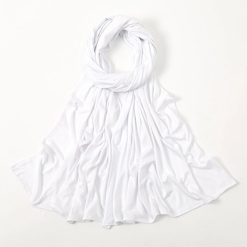 Hot New Solid Color Mercerized Cotton Jersey Scarf Soft Scarf Spot